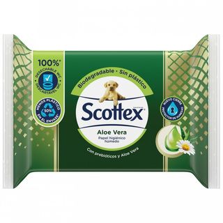 Papel Higienico Humedo Scottex Sensitive Aloe 66 Uds.