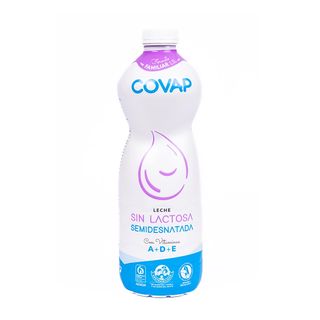 Leche Semidesnatada Sin Lactosa Botella Covap Botella 1.5 L