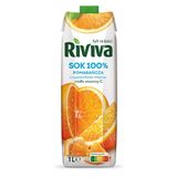 Riviva Sok pomarańczowy z cząsteczkami miąższu 100%, 1 L