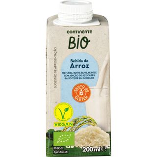 Bebida Vegetal de Arroz Continente Bio (emb. 200 ml)