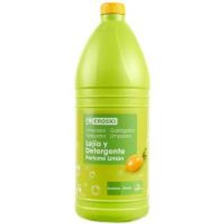 Lejía Con Detergente Limón Eroski, Garrafa 2 L. (5881420)