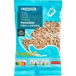 Pipas De Girasol Peladas Fritas Eroski, Bolsa 125 G (17235862)