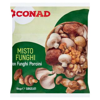 CONAD Misto Funghi con Funghi Porcini Surgelati 1 kg - 8003170048140