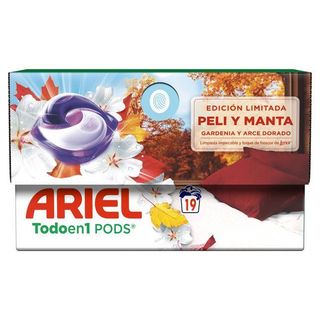 Detergente En Cápsulas Peli & Manta Ariel, Caja 19 Dosis