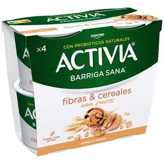 Activia Fibras Avena Nueces 4X115 G