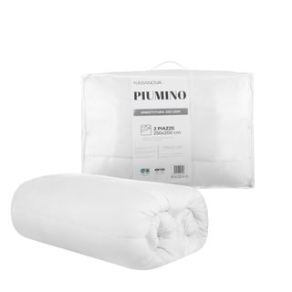 Piumino matrimoniale bianco - in microfibra