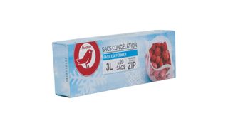 Auchan - Woreczki do zamrażania 3L z podwójnym zamkiem - 20 sztuk