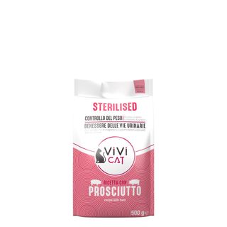 Vivi cat sterilised al prosciutto 500g