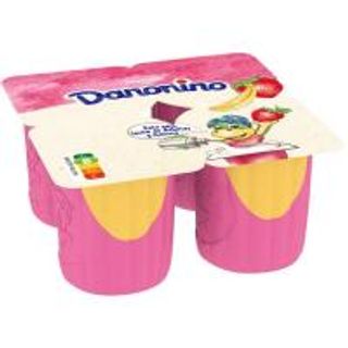 Yogur Danonino Maxi De Fresa Y Plátano 4X100 Gr. (9739202)