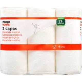 Papel De Cocina 6 Rollos Eroski Basic (18837112)