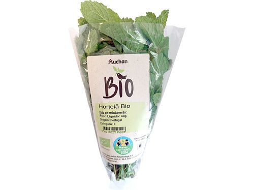 HORTELÃ AUCHAN BIO CULTIVAMOS O BOM MOLHO 40 G