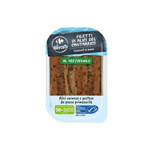 Filetti di Alici del Cantabrico al Prezzemolo 70 g Carrefour