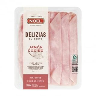 Jamón Cocido Extra En Lonchas Delizias Noel Sin Gluten Y Sin Lactosa 110 G