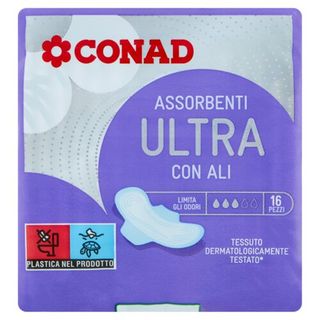 CONAD Assorbenti Ultra con Ali 16 pz - 8003170045828