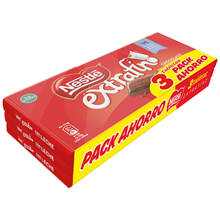 Chocolate Con Leche Extrafino Nestle 125 G. Pack 3