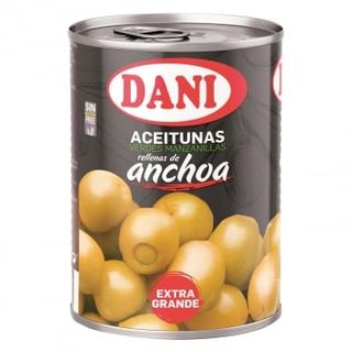 Aceitunas Verdes Manzanilla Rellenas De Anchoa Dani 150 G.