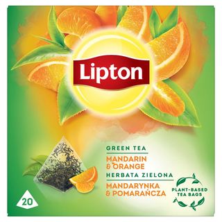 Lipton Herbata zielona mandarynka & pomarańcza (20 torebek) 36 g