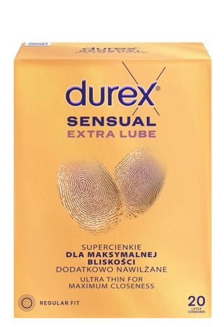 Durex Sensual Extra Lube Prezerwatywy 20 sztuk