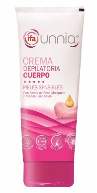 Crema Depilatoria Con Paleta Piel Sensible Ifa Unnia 200Ml