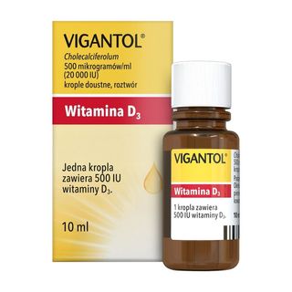 Vigantol, krople doustne, (20.000 j.m./ml), 10 ml