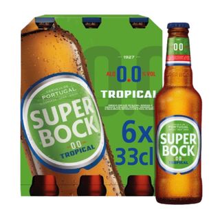 Super Bock Cerveja Sem Álcool 0.0% Tropical 6x33cl