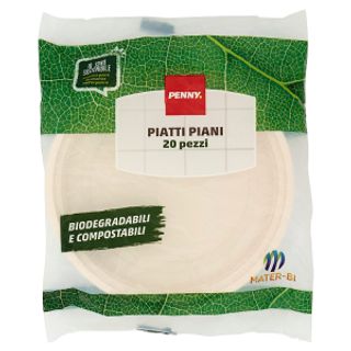 Piatti Piani Bioco. 20pz Penny