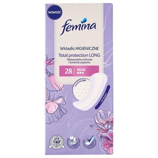 Femina Wkładki higieniczne Maxi Total Protection LONG, 28 szt.