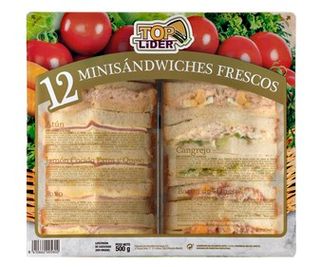 Mini Sandwich Surtido Top Lider 10 Unidades 500 G