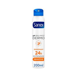 Desodorante Spray Sanex Ph Balance Dermo Sensitive 48H Antitranspirante, Piel Sensible 50Ml (8718951465183)