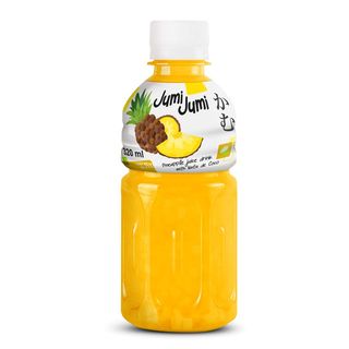 JumiJumi Napój ananasowy z kawałkami galaretki kokosowej, 320 ml