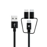 Cable Wefix 3 En 1 Para Iphone/Ipad Negro (3615993660758)