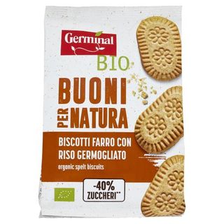 Germinal Bio Buoni per Natura Biscotti Farro con Riso Germogliato 300 g