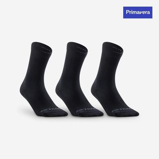 Calcetines Largos De Deporte Rs 160 Lote De 3 - Negro 43/46 Negro