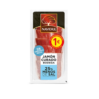 Jamón Navidul Curado Reducido en Sal en Lonchas 45g