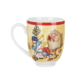 Tazza mug natalizia teatrino 440 ml - porcellana