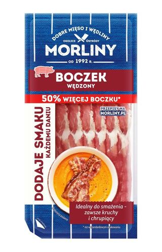 Morliny Boczek wędzony plastry 150 g