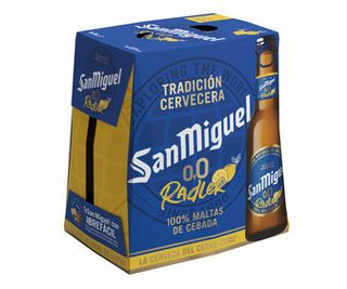 Cerveza Limón 0,0 San Miguel Radler Pack 6 Uds. X 25 Cl.