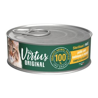 Virtus cat gr.85 pate sterilised pollo manzo salm