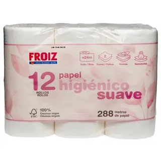 Papel Higiénico Froiz Doble Capa 12 Rollos