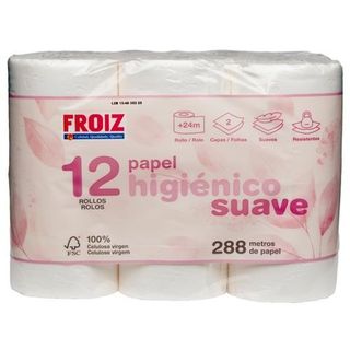 Papel Higiénico Froiz Doble Capa 12 Rollos