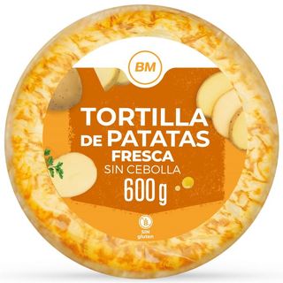 BM Tortilla De Patata Fresca Sin Cebolla 600 G