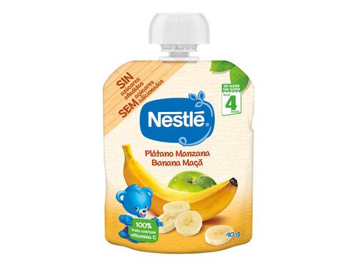 PACOTINHO FRUTA NESTLÉ BANANA E MAÇÃ 90G