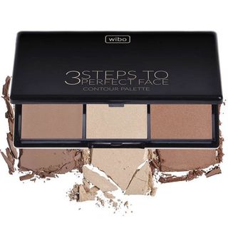 Paleta de Contorno 3 Steps to Perfect Face - Wibo - Multicolor 5901801614708