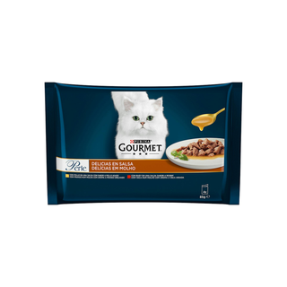 Gourmet Perle Delicias en Salsa Carnes 4x85g (249498)