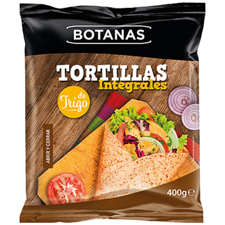 Tortillas De Trigo Integrales Botanas 400 G.