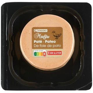 Paté De Foie De Pato Eroski Maestro, 75 Gr. (25805706)