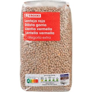 Lenteja Roja Variedad Crimson Eroski, Paquete 1 Kg. (25948399)