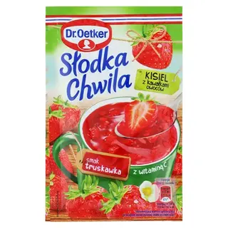 Dr. Oetker Słodka Chwila Kisiel z kawałkami truskawek, 31,5 g