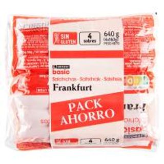 Salchichas De Frankfurt Eroski Pack 4X160G (17779620)