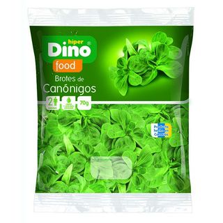 HiperDino brotes ensalada canónigos 70 gr